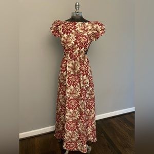 SIR the label Red and Cream Floral Maxi Dress